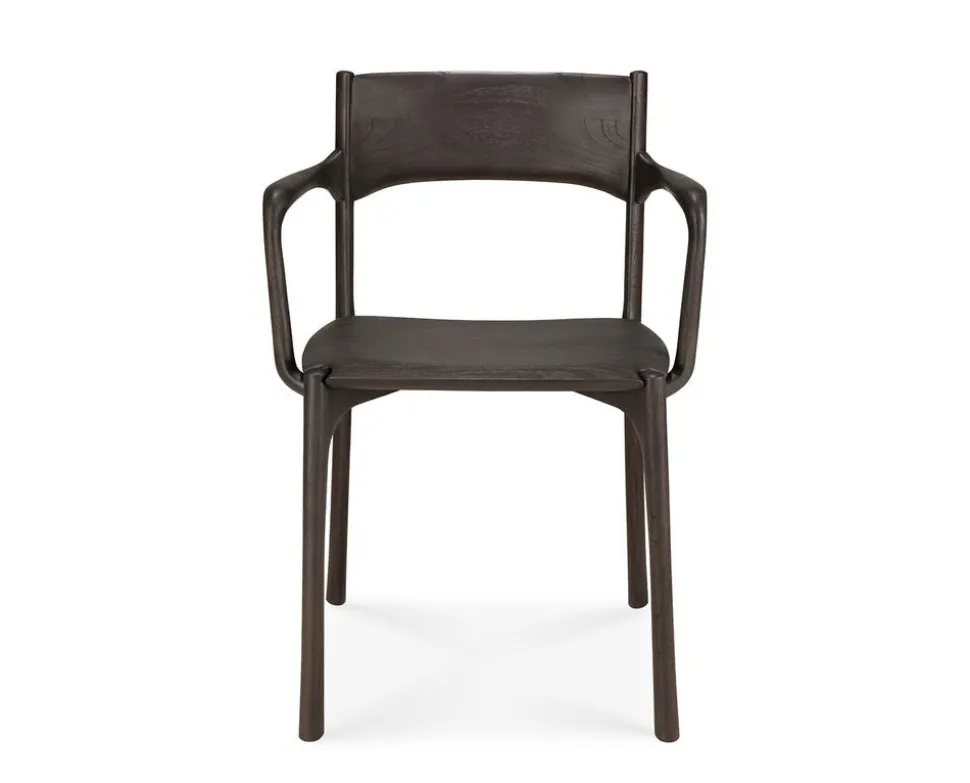 PI Karmstol | Mörkbrun Teak