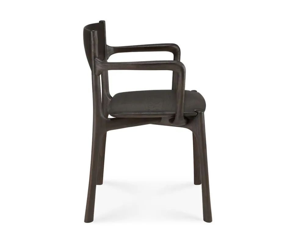 PI Karmstol | Mörkbrun Teak