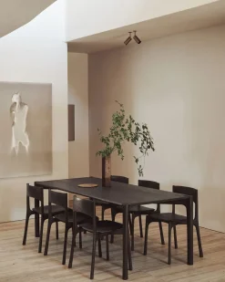 PI Stol | Mörkbrun Teak