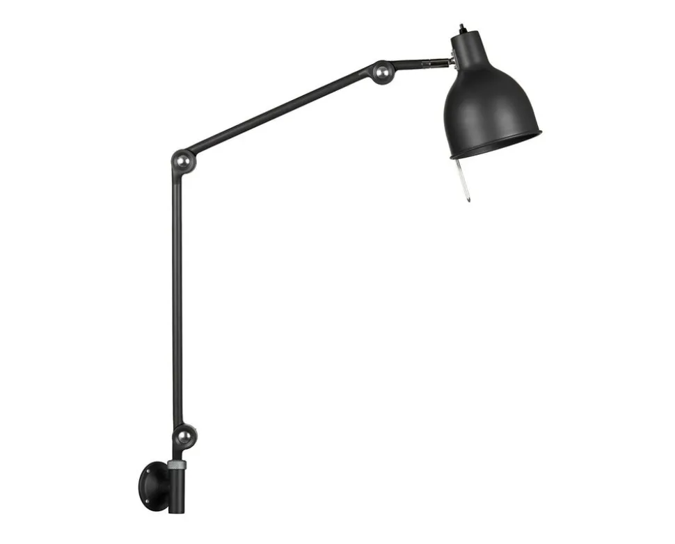 PJ70 Vägglampa Utvändig Kabel | Mattsvart