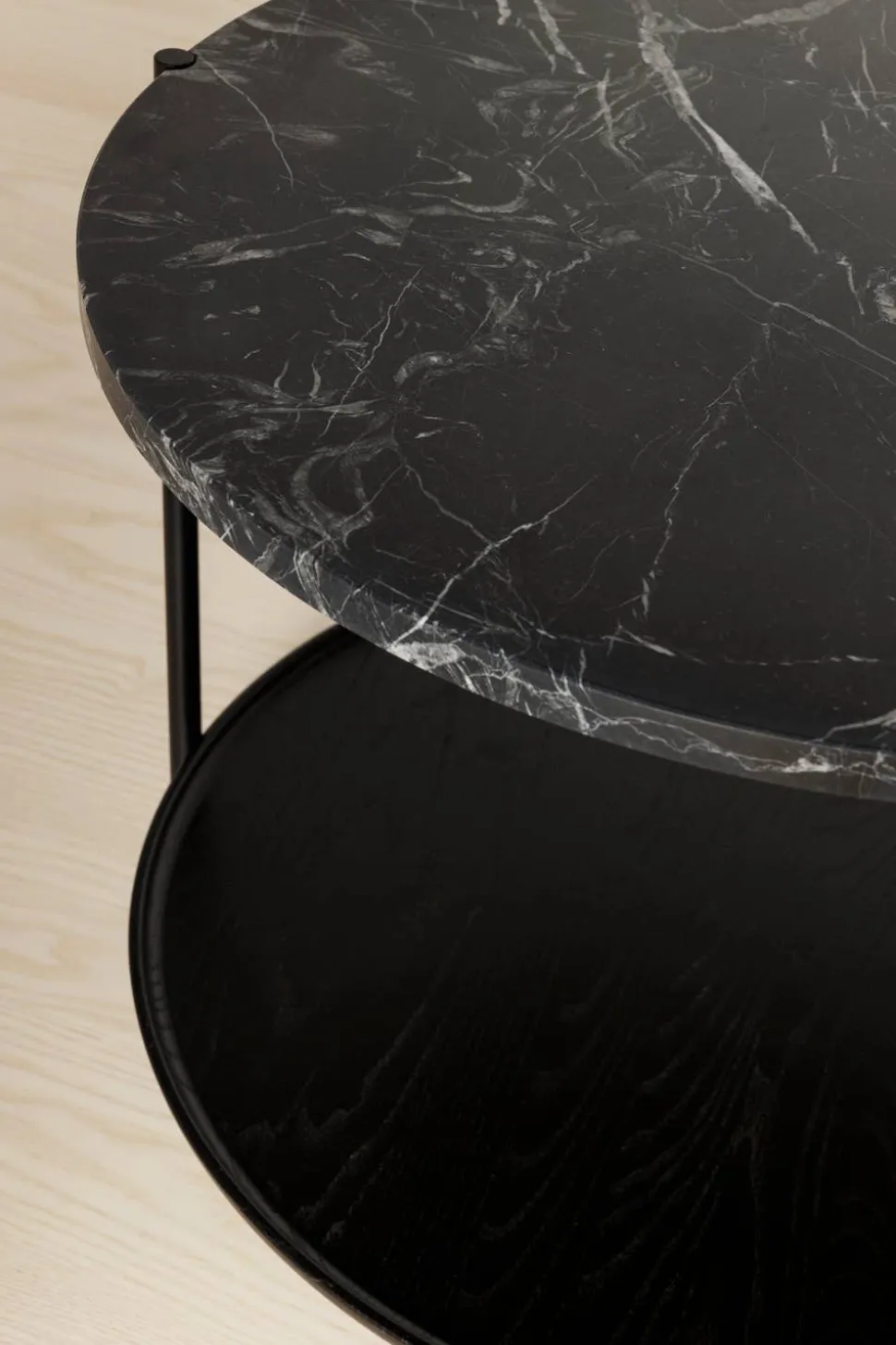 Plateau Soffbord med Bricka Ø60 | Marmor