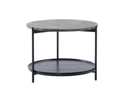Plateau Soffbord med Bricka Ø60 | Marmor