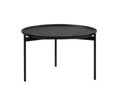 Plateau Soffbord Ø58 | Svartbetsad Ask