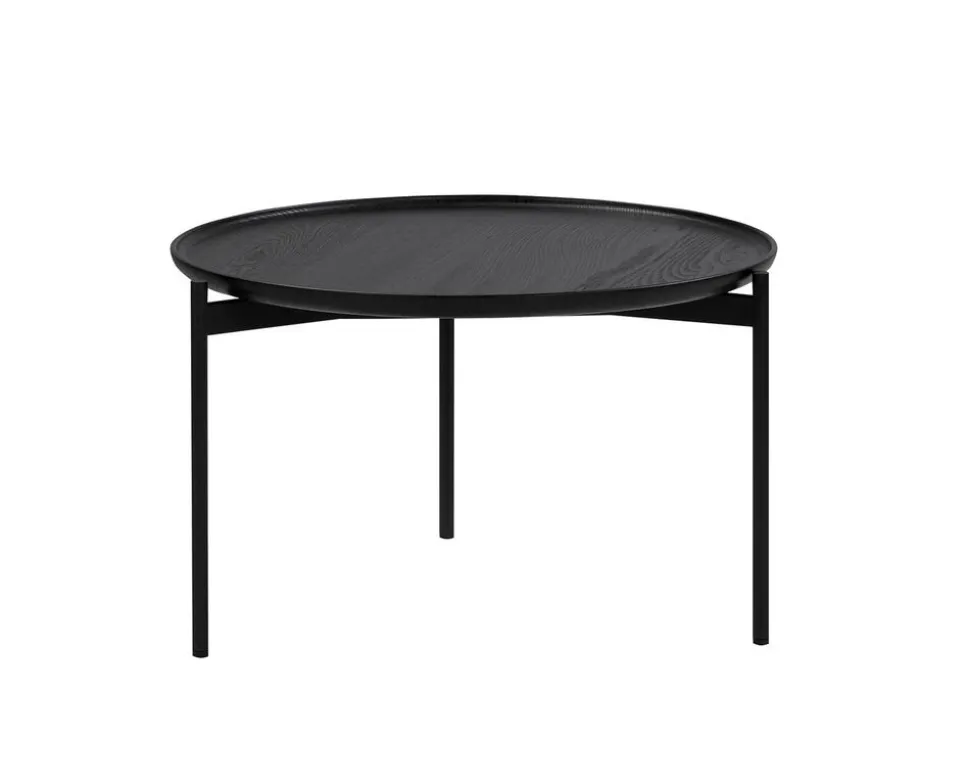 Plateau Soffbord Ø58 | Svartbetsad Ask