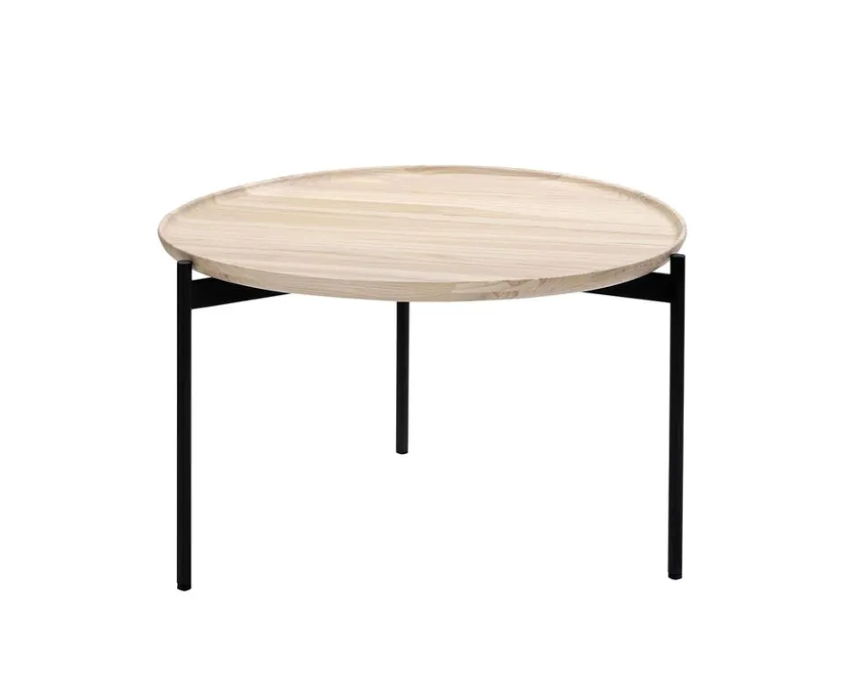 Plateau Soffbord Ø58 | Vitbetsad Ask