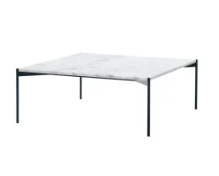 Plateau Soffbord 90x90 | Marmor White Carrera