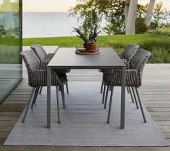 Pure Matbord | 150x90 | Lava Grey/Concrete Grey