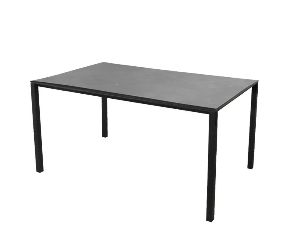 Pure Matbord | 150x90 | Lava Grey/Fossil Black