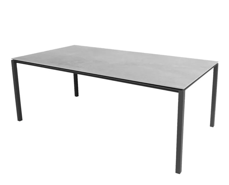 Pure Matbord 200x100 | Lava Grey/Fossil Grey