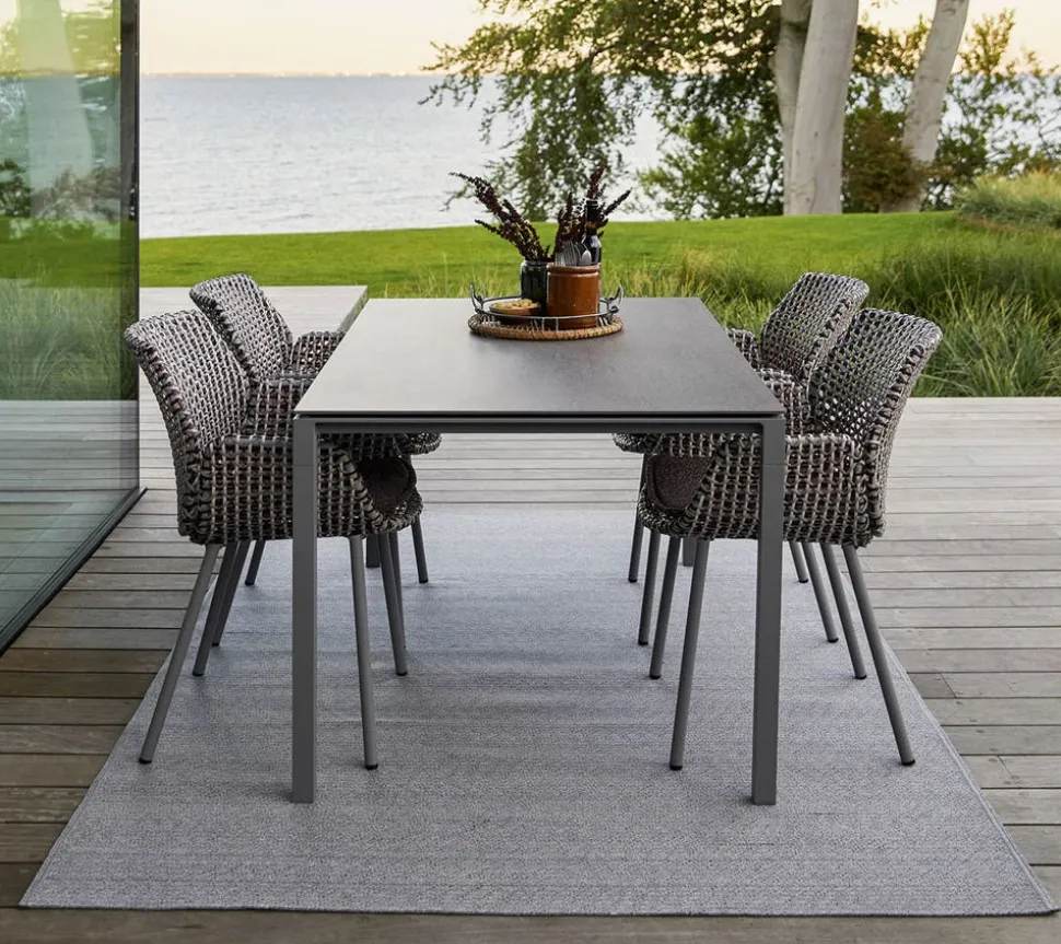 Pure Matbord | 150x90 | Lava Grey/Multi Colour