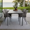 Pure Matbord | 150x90 | Lava Grey/Nero Black