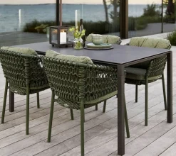 Pure Matbord | 150x90 | Lava Grey/Nero Black