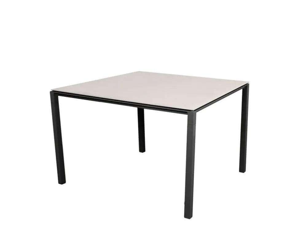 Pure Matbord 100x100 | Lava Grey/Toscana Sand