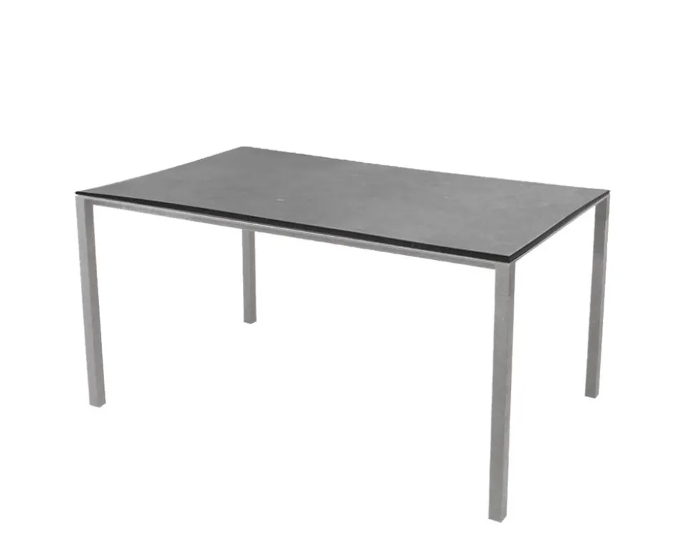 Pure Matbord | 150x90 | Light Grey/Fossil Black