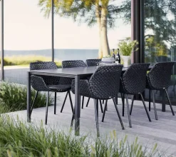 Pure Matbord 200x100 | Light Grey/Multi Colour
