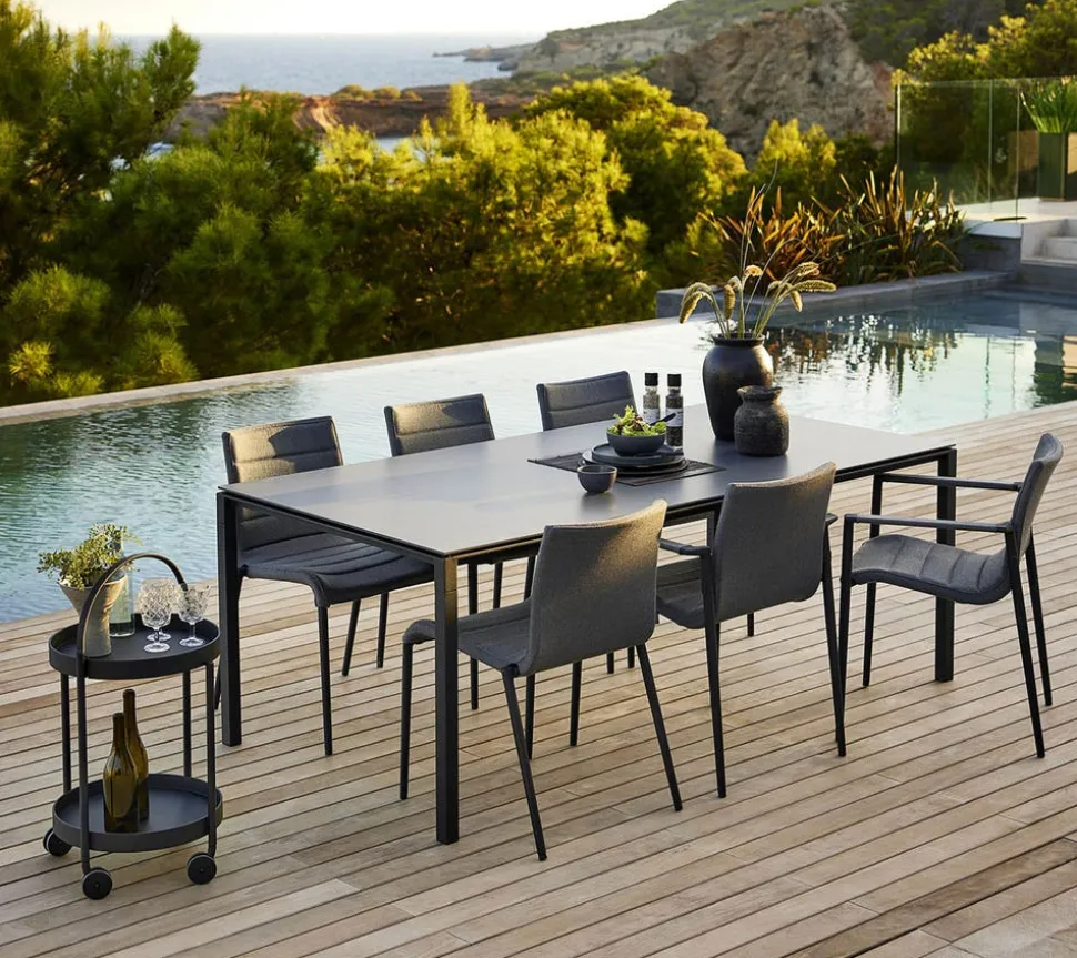 Pure Matbord 200x100 | Sand/Nero Black
