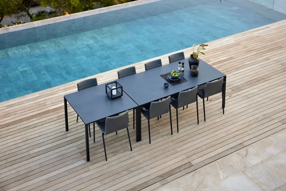 Pure Matbord 100x100 | Sand/Nero Black
