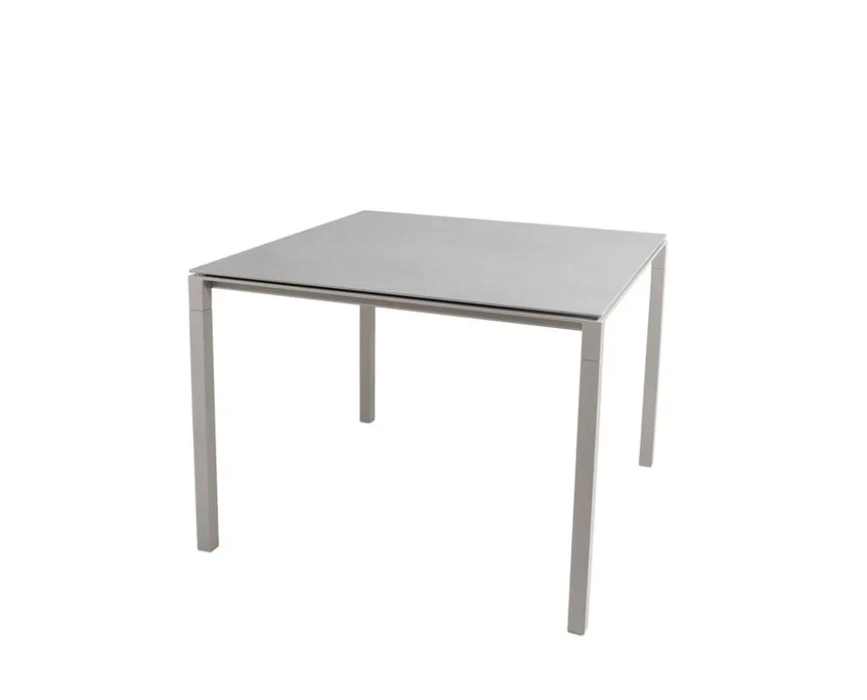 Pure Matbord 100x100 | Taupe/Concrete Grey