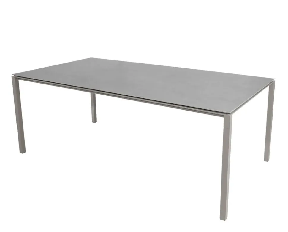 Pure Matbord 200x100 | Taupe/Concrete Grey