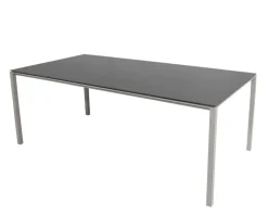 Pure Matbord 200x100 | Taupe/Nero Black