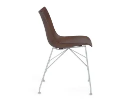 P/Wood Stol | Mörk ask, Kromben
