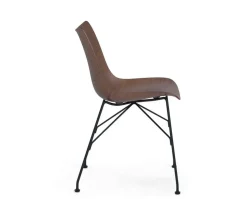 P/Wood Stol | Mörk ask, Svart