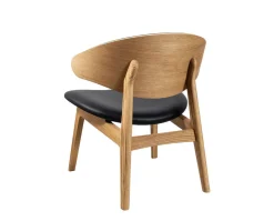 Ram Shell Lounge Chair | Trärygg | Tyg