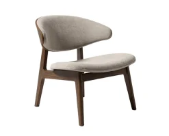 Ram Shell Lounge Chair | Trärygg | Tyg