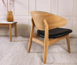 Ram Shell Lounge Chair | Trärygg | Tyg