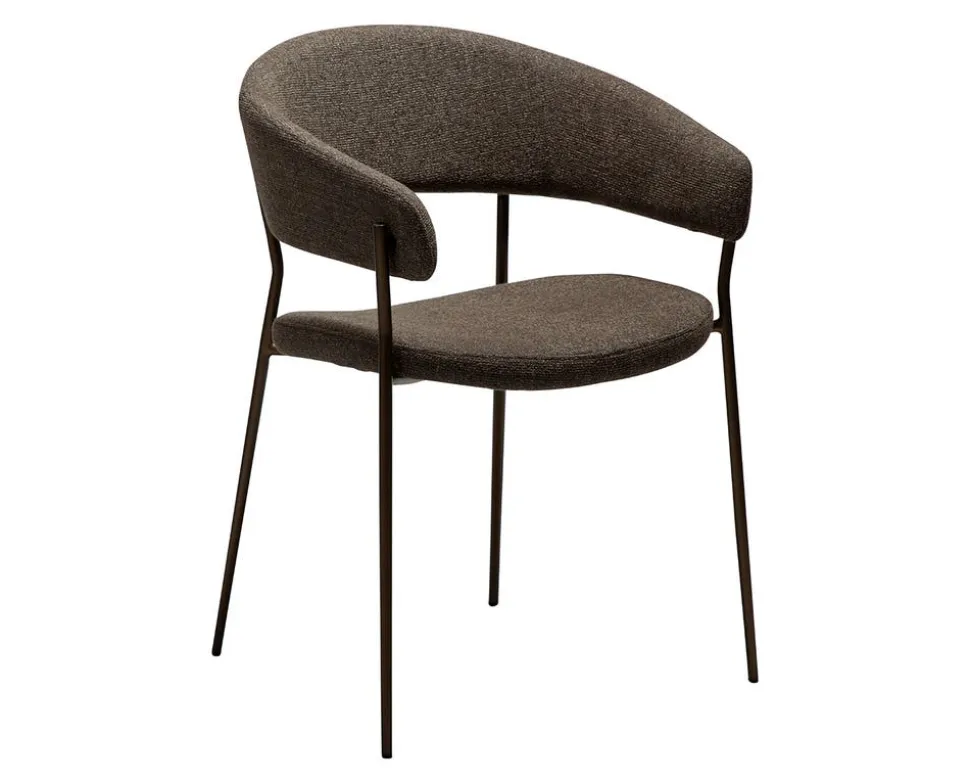 Reboot Karmstol | Major Brown Bouclé/Antique Brass