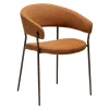 Reboot Karmstol | Pumpkin Spice Bouclé/Antique Brass