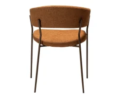 Reboot Karmstol | Pumpkin Spice Bouclé/Antique Brass