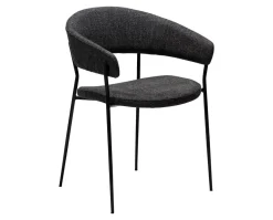 Reboot Karmstol | Raven Black Bouclé/Black
