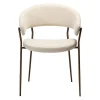 Reboot Karmstol | Simply Beige Bouclé/Antique Brass