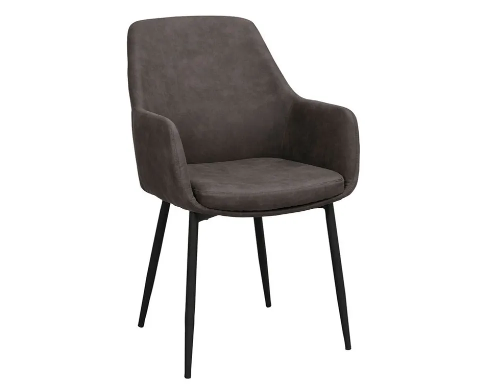 Reily Karmstol | Mörkgrå Microfiber