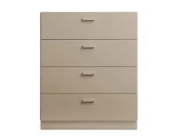 Relief Byrå Bred Beige | Sockel