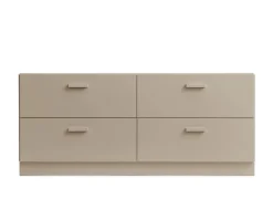 Relief Byrå Låg Beige | Sockel