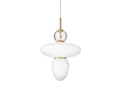 Rizzatto 43 Pendel | Satin Brass/Opal