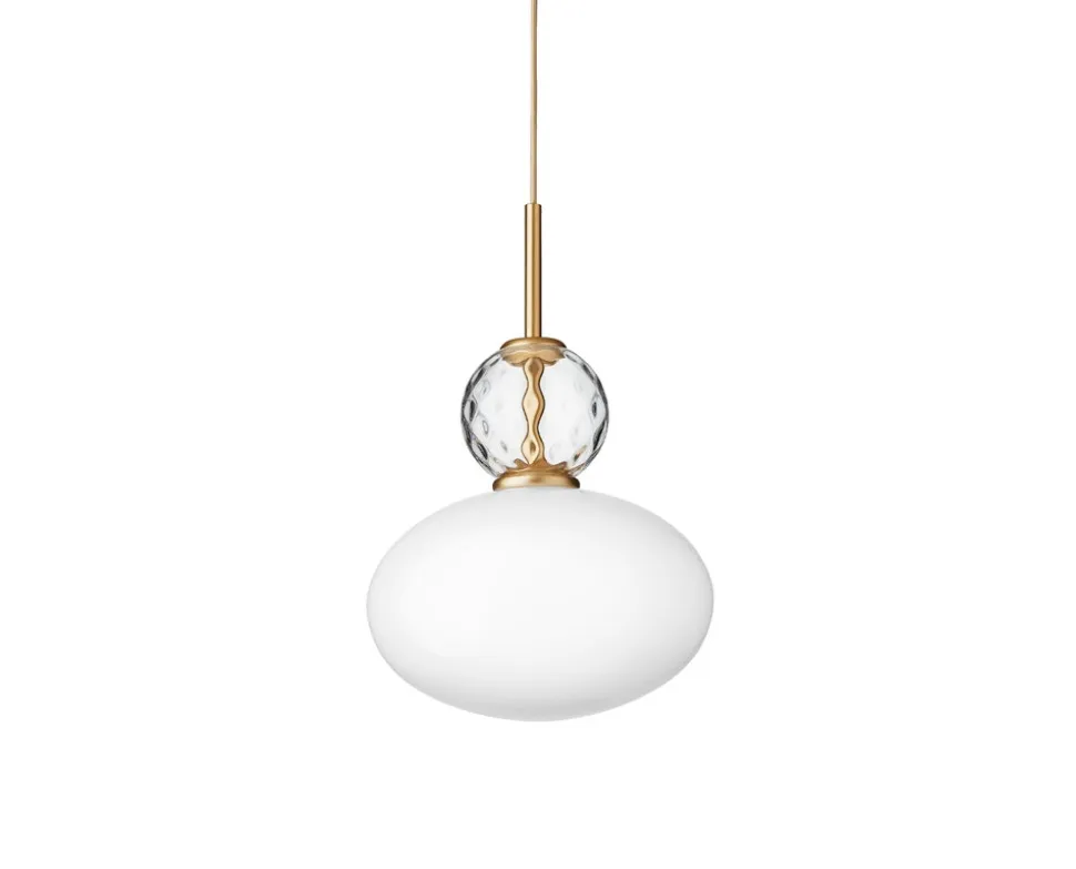 Rizzatto 32 Pendel | Satin Brass/Opal