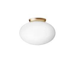 Rizzatto 301 Taklampa | Satin Brass/Opal