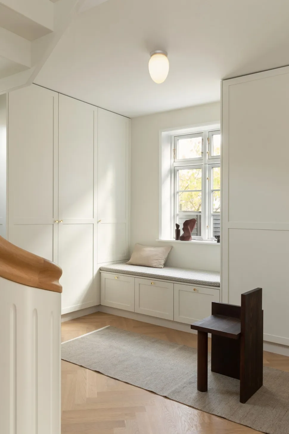 Rizzatto 171 Taklampa | Satin Silver/Opal
