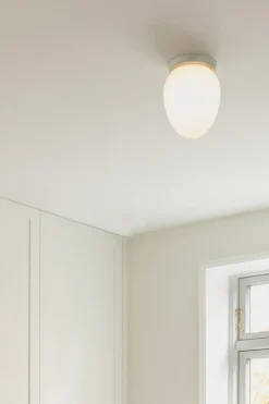 Rizzatto 171 Taklampa | Satin Silver/Opal