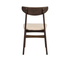 Rodham Stol | Brun ek, beige