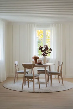 Rodham Stol | Vitpigm. Ek, Gråbeige