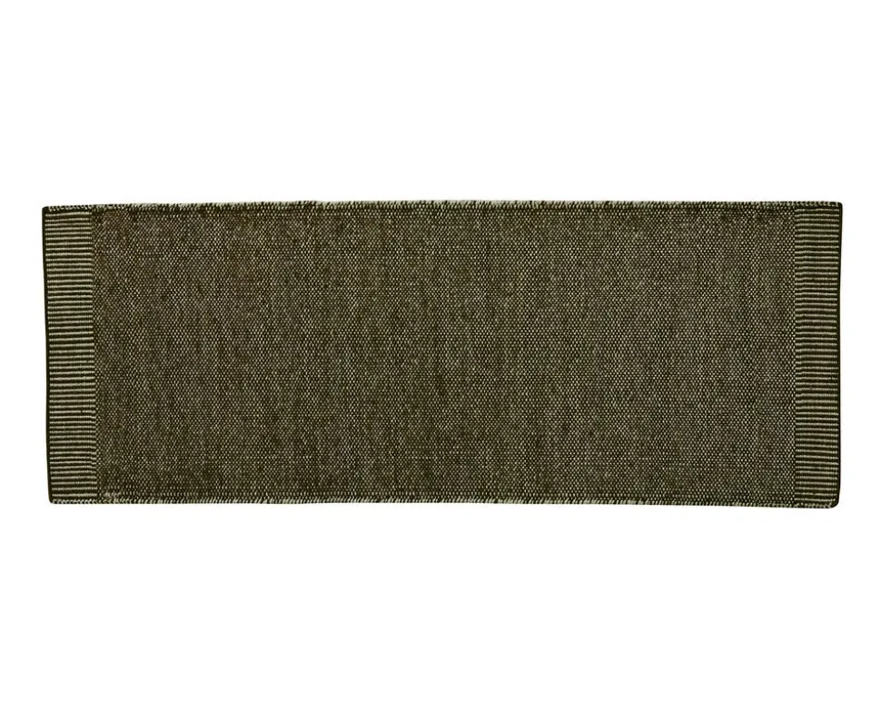 Rombo Matta 75x200 | White / Moss Green