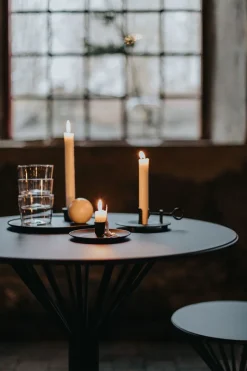 Roots Cafébord Ø74 | Svart
