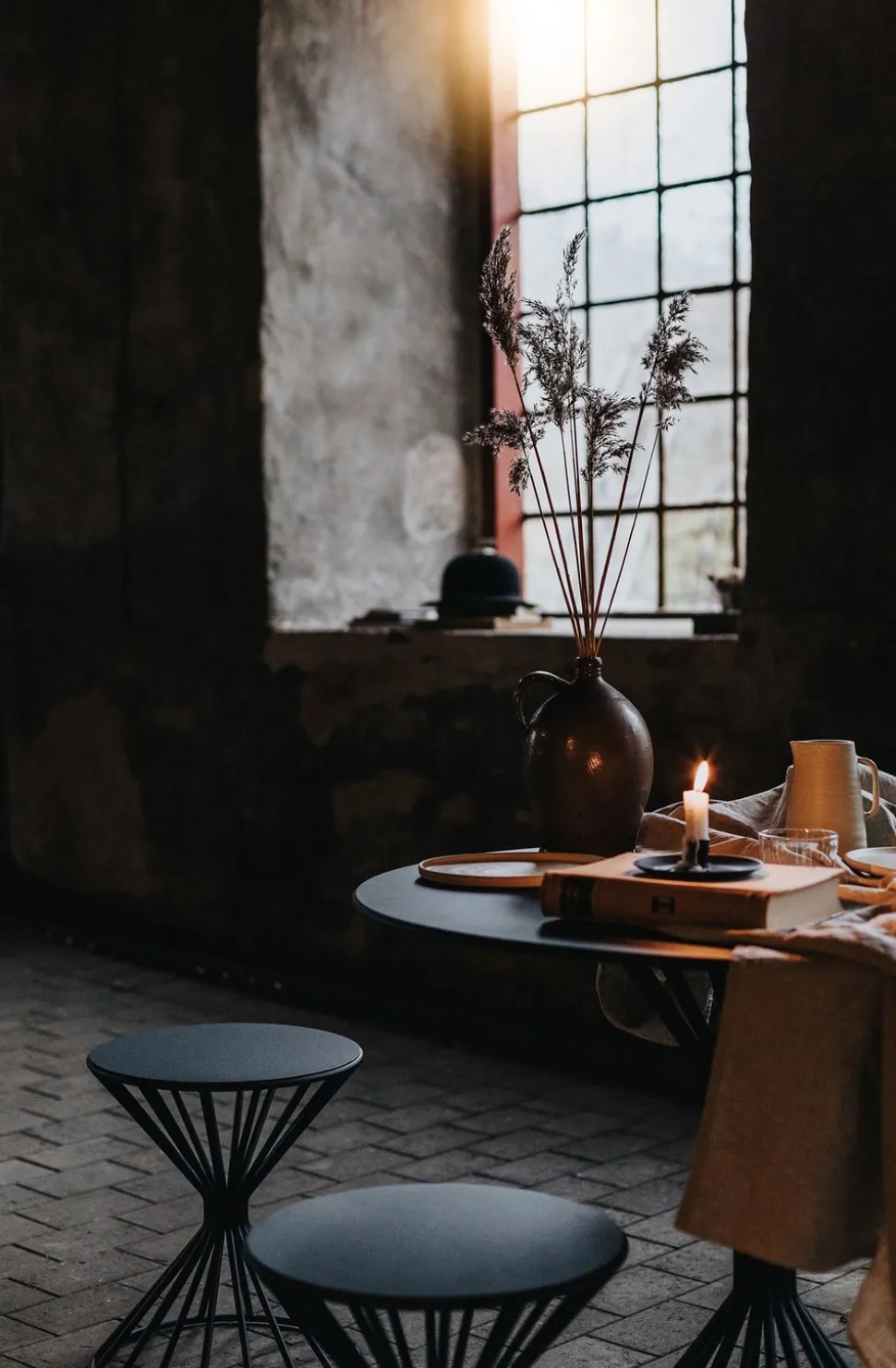 Roots Cafébord Ø96 | Svart