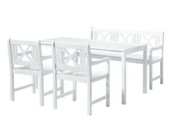 Rosenborg Trädgårdsset | Mahogny | Vit