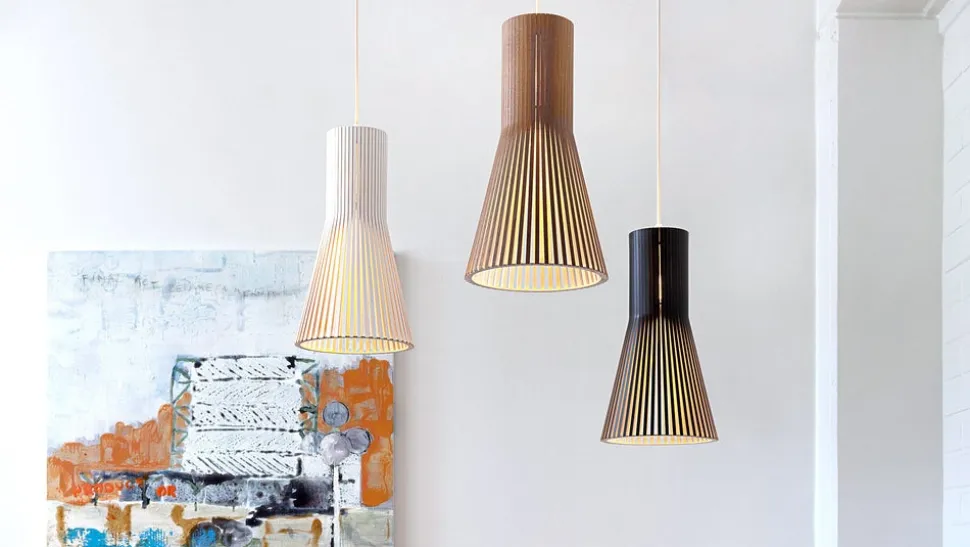 Secto small 4201 taklampa Naturbjörk