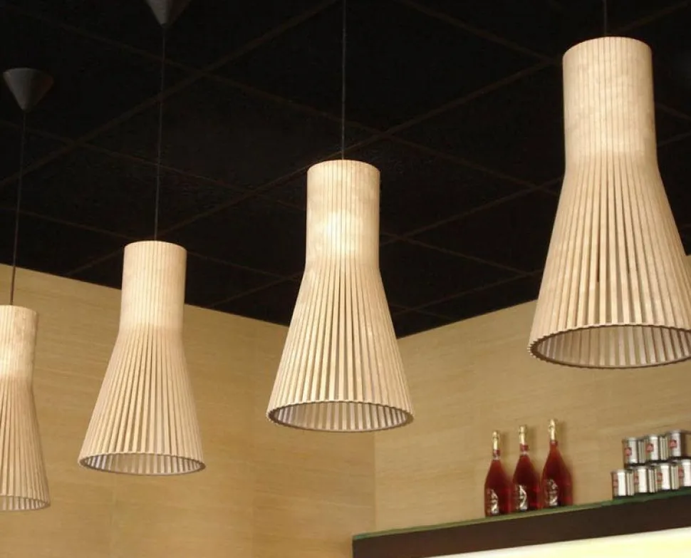 Secto small 4201 taklampa Valnöt